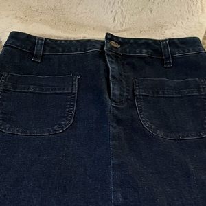 Maison Jules Denim Blue Skirt..NWOT